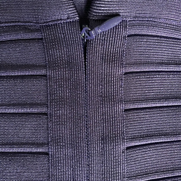 Hervé Léger purple bandage midi length dress small - Picture 2 of 6